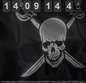Reverse countdown: A digital clock at thepiratebay.se marks the amount of time since The Pirate Bay has been out of action.