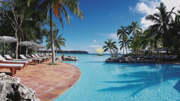 Pool at Le Meridien in Noumea, New Caledonia.