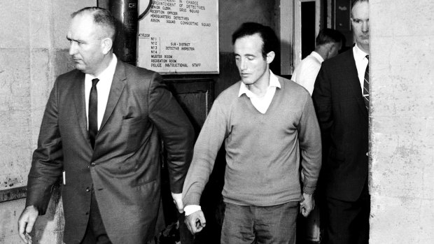 William Macdonald is taken in for questioning by police in May 1963.
