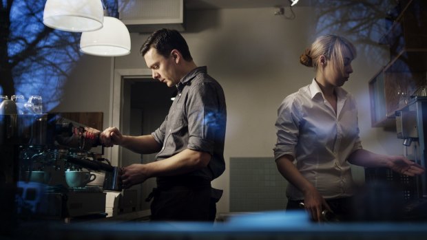 Tim Wendelboe, at his coffee roastery in  in Oslo, Norway.