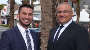 Salim Mehajer (left) and Ronney Oueik.
