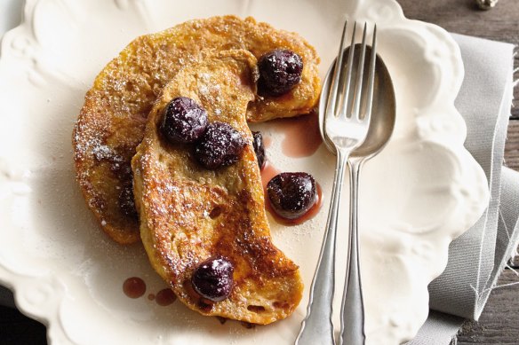 Transform stale croissants into french toast.