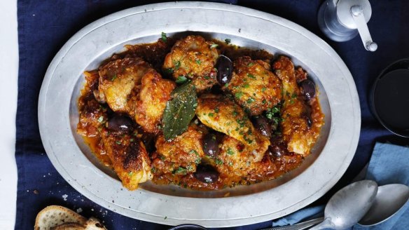 Neil Perry's popular chicken cacciatore recipe.