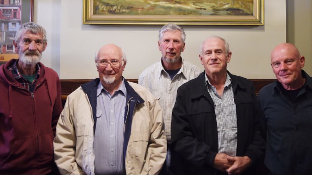 Five of the letter's signatories gathered late last week in Tamworth. (Left to right:) Ian Daniells, Ian Collett, Brian Tomalin, Robert Duns and Rick Young.