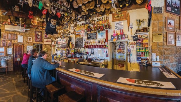 Birdsville is know for its pubs: Birdsville Hotel.