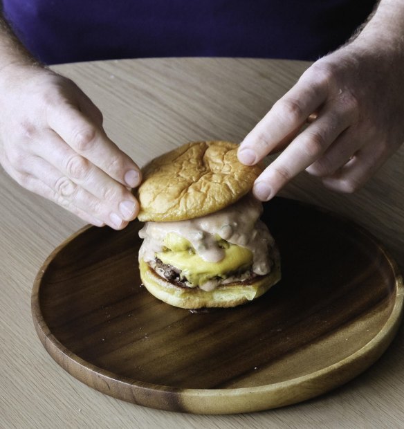 Rockwell and Sons' DIY double patty smash.