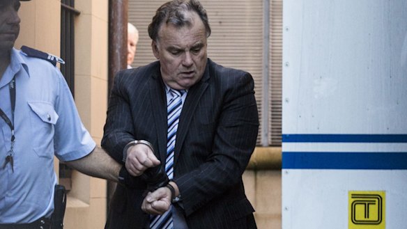 Glen McNamara outside court in February.