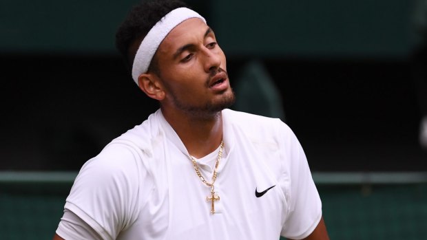 The loss was Nick Kyrgios' first match since being knocked out of Wimbledon.