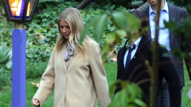 Gwyneth Paltrow leaves a memorial service at the homes of Debbie Reynolds and her daughter Carrie Fisher.