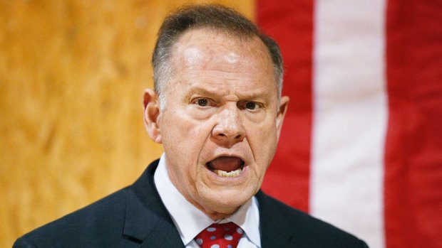 Former Alabama Chief Justice and US Senate candidate Roy Moore 