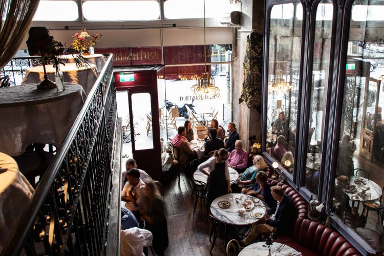 A wrought iron-trimmed mezzanine has been added to the Collingwood space that now houses Smith St Bistrot. 