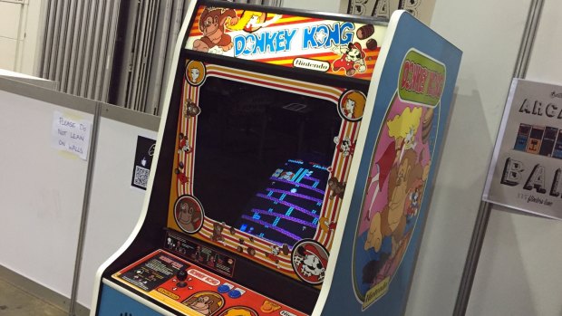 An original Donkey Kong arcade cabinet still brings in the crowds at PAX Australia.