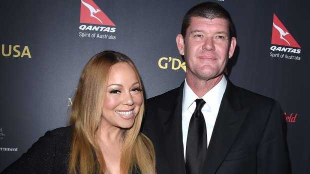 James Packer broke out his best moves to support Mariah Carey at her Las Vegas residency on Tuesday night.