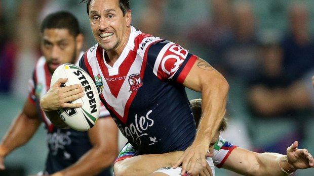 Running free: Mitchell Pearce pulled the strings in his return to action.