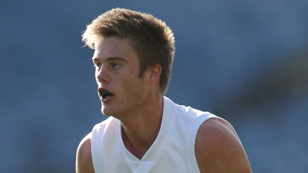 Schache in action for Vic Country during the under 18 championships 