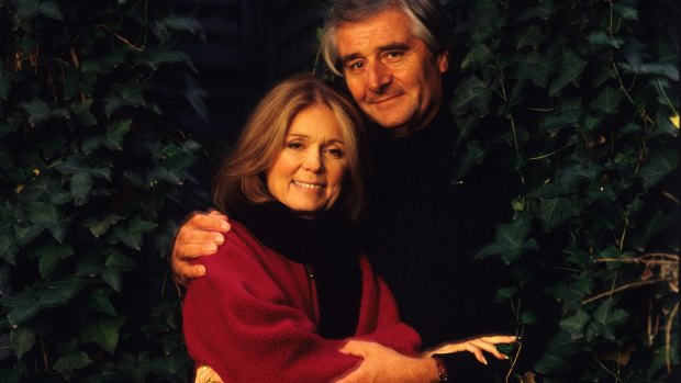 Gloria Steinem with her late husband, David Bale, in 2000.