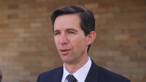 Education Minister Simon Birmingham is lobbying the Senate crossbench to support the government's school funding changes.