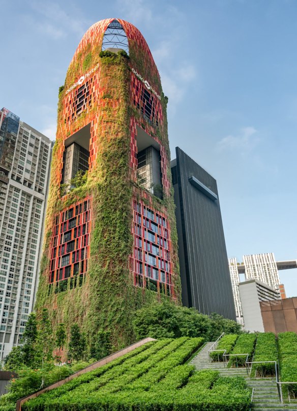 Singapore's Oasia Downtown hotel, one of the island's state's new brand of eco-minded greenscrapers.

Photo: supplied