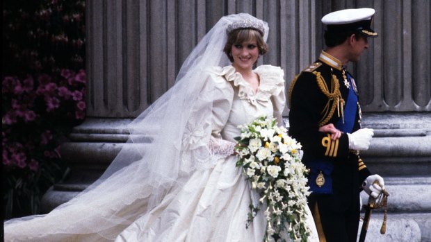 Princess Diana wore a frothy meringue wedding dress with an 8-metre train, she then slept most of her honeymoon away according to newly published correspondence. 
