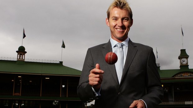 Brett Lee announces his retirement at the SCG on Thursday.