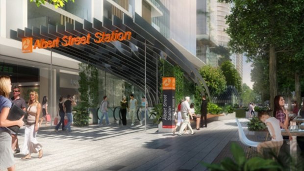 The proposed Albert Street Cross River Rail station.