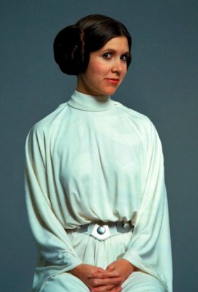 An icon for girls ... Carrie Fisher as Princess Leia.