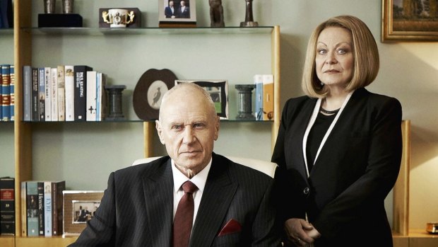 Alan Dale and Jacki Weaver in <i>Secret City</i>.