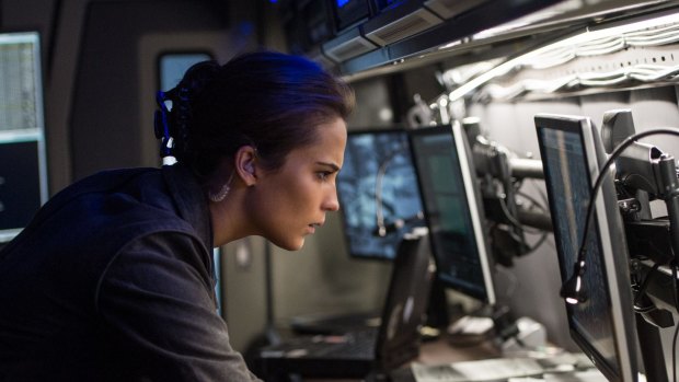 Vikander as Heather Lee in <i>Jason Bourne</i>. 