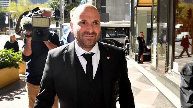 George Calombaris pleaded guilty in August to assaulting a teenager at the A-League grand final in Sydney.