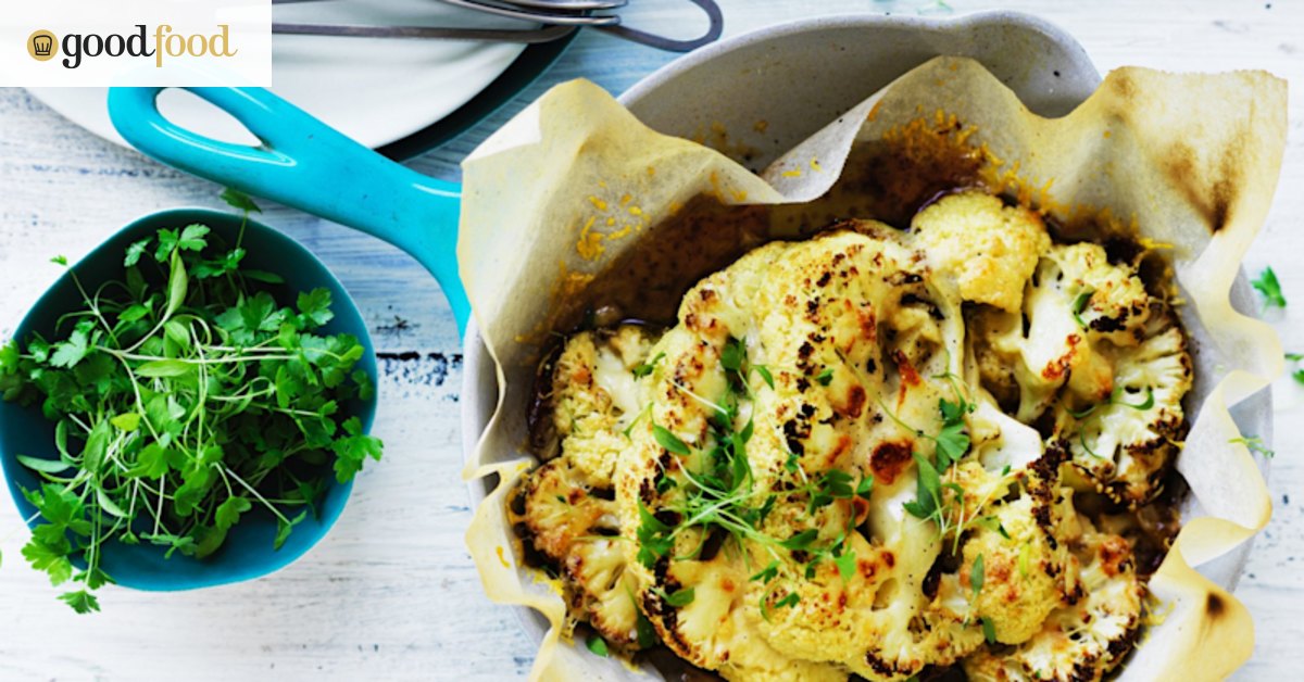 Roasted cauliflower and parmesan cheese recipe