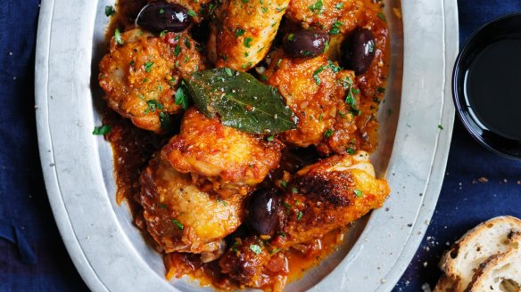 Neil Perry's classic chicken cacciatore (ready in one hour) won hearts and stomachs  <a href="http://www.goodfood.com.au/recipes/chicken-cacciatore-20140428-37dqo"><b>(Recipe here).</b></a>
