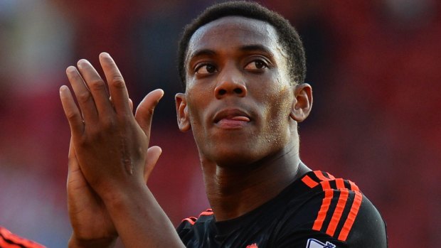 Two-goal hero: Anthony Martial.