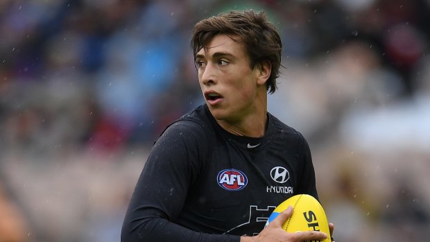Caleb Marchbank has thrived since arriving at Carlton from the Giants