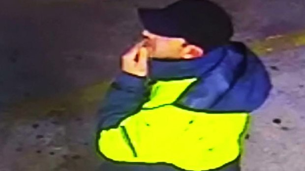 Police have released CCTV footage of a man they say can help in their inquiries into an arson attack and a shooting at businesses at Harris Park.