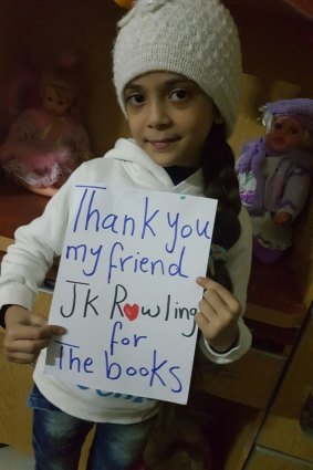 Bana al-Abed thanks J.K Rowling after receiving an e-book from the author. 
