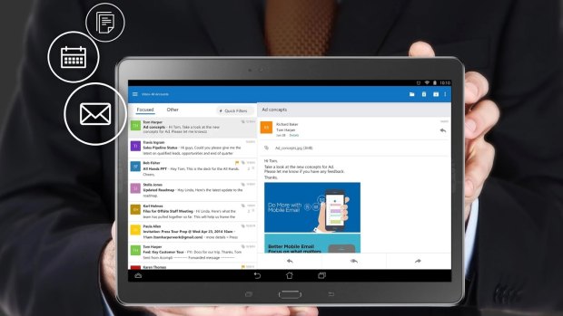 Microsoft's Outlook app for iOS and Android smartphones and tablets is a huge improvement over its previous non-Windows mobile efforts.