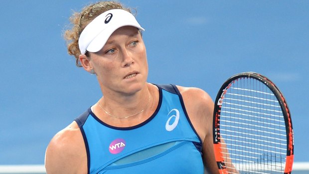 Not in the spotlight: Samantha Stosur is happy just to focus on what she needs to do. 