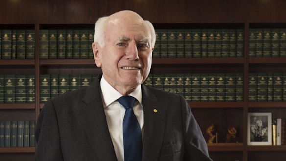 Former prime minister John Howard in his Sydney office.