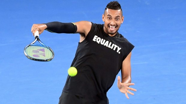 Talent to burn: John Newcombe says Nick Kyrgios has matured as a player.