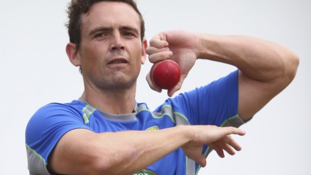 Home-town debut: Stephen O'Keefe will play his first Test on Australian soil at the SCG on Sunday.