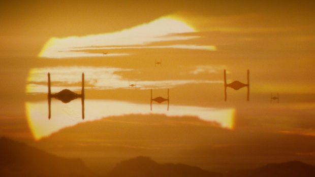 Look familiar? TIE Fighters in <i>Apocalypse Now</i>, whoops, we mean in <i>Star Wars: The Force Awakens</i>.
