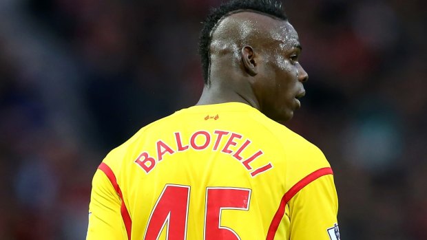 Not so super: Liverpool bad boy Mario Balotelli has been fined $50,000 and banned for one match after posting an offensive message on social media. 