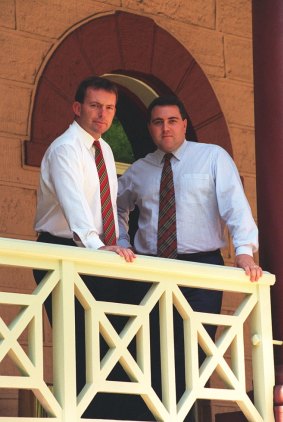 Hockey with Tony Abbott in 1996