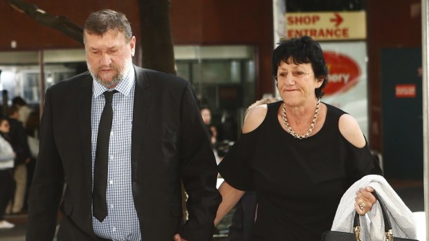 Devastated: Phillip Hughes' parents Greg and Virginia at  the inquest.