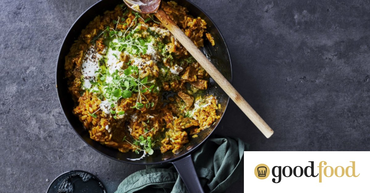 Spiced lamb and eggplant rice