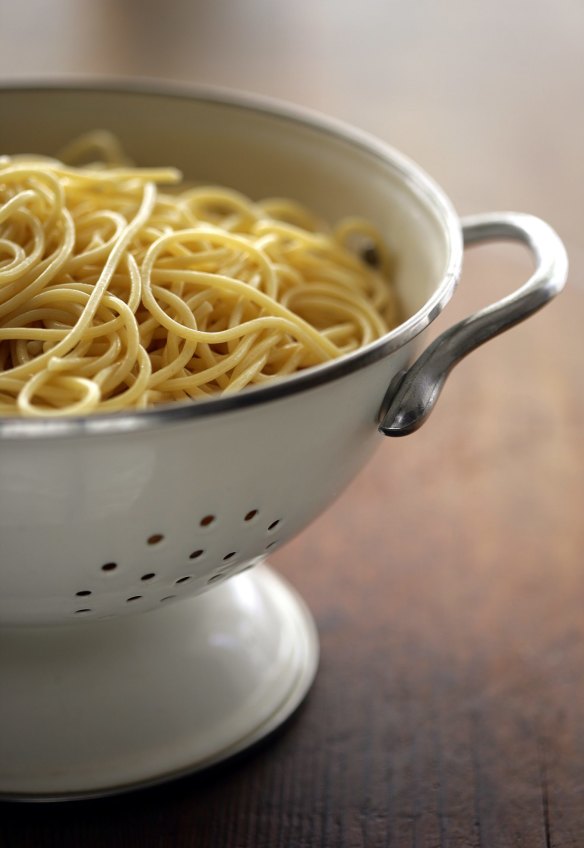 Use it or lose it: Drain your spaghetti in a colander.