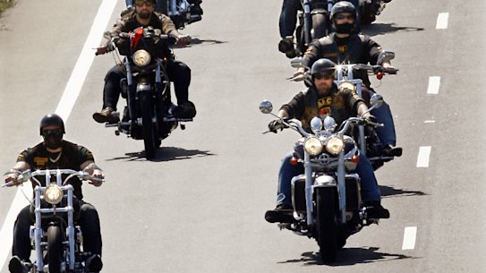 Members of the Comanchero Motorcycle Club.