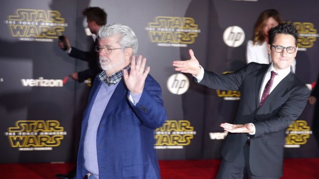 Disney pushed aside Star Wars creator George Lucas in favour of and director JJ Abrams (right) for <i>Star Wars: The Force Awakens</i>.