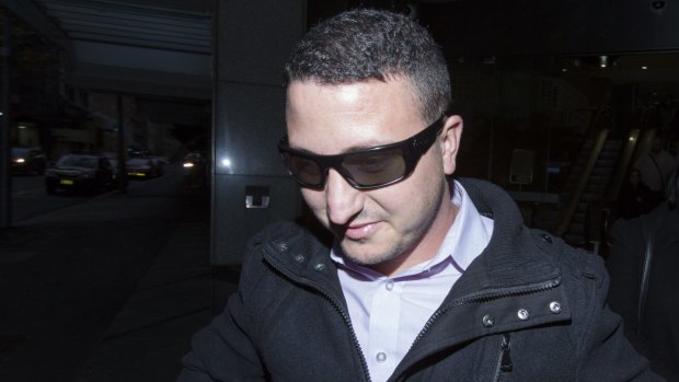 Shadi Abou Chacra leaves the ICAC after giving evidence into government building tenders being obtained corruptly.