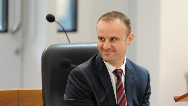 Unimpressed: Chief Minister Andrew Barr says the Liberals' lease variation charge plan amounts to a tax cut for property developers.